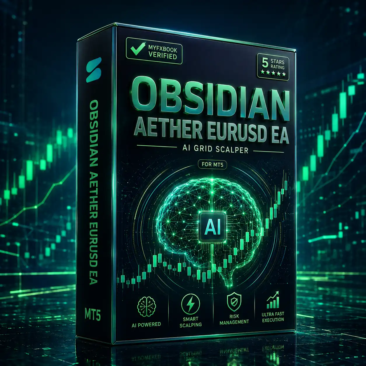 Obsidian Aether EURUSD EA AI Grid Scalper for MT5 Obsidian Aether EURUSD EA AI Grid Scalper for MT5