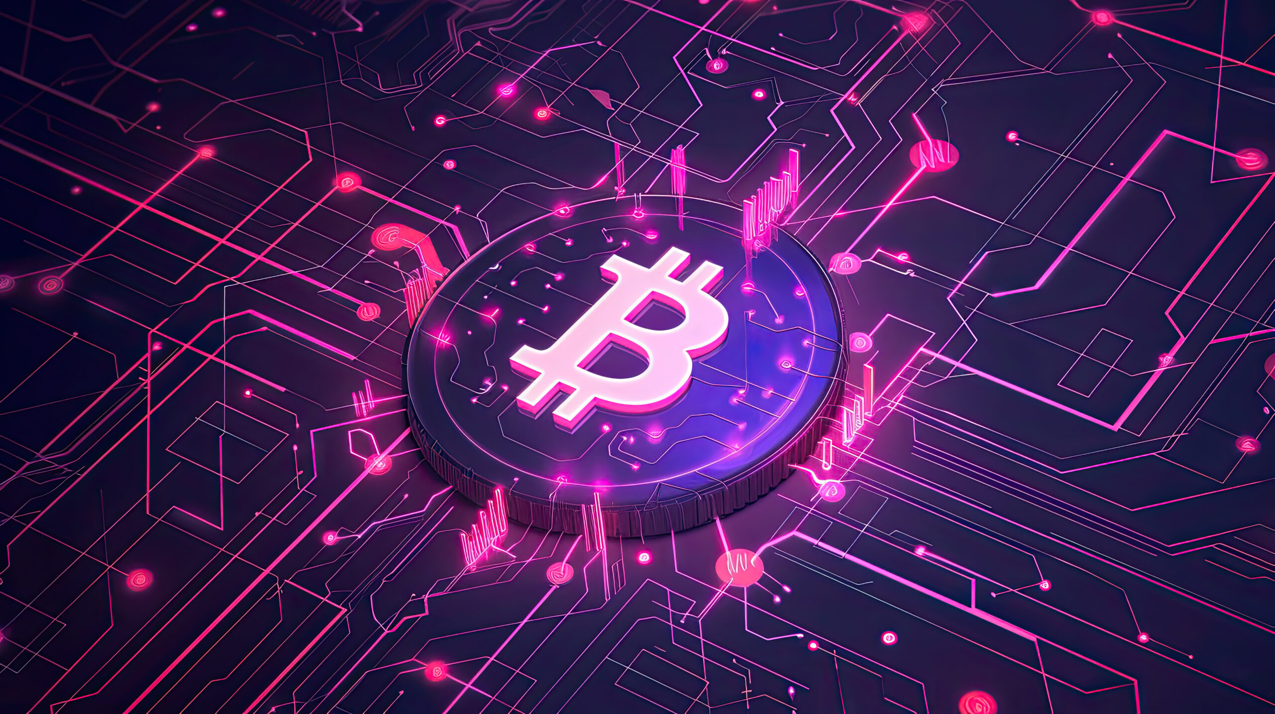 cyberpunk bitcoin illustration