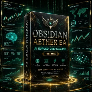 Obsidian Aether EURUSD EA AI Grid Scalper for MT5